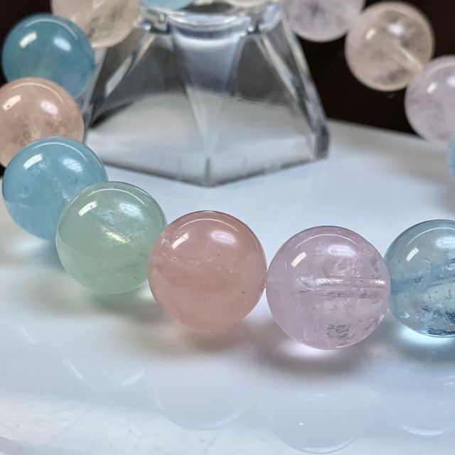 透明度有☆ミックスベリル ブレスレット