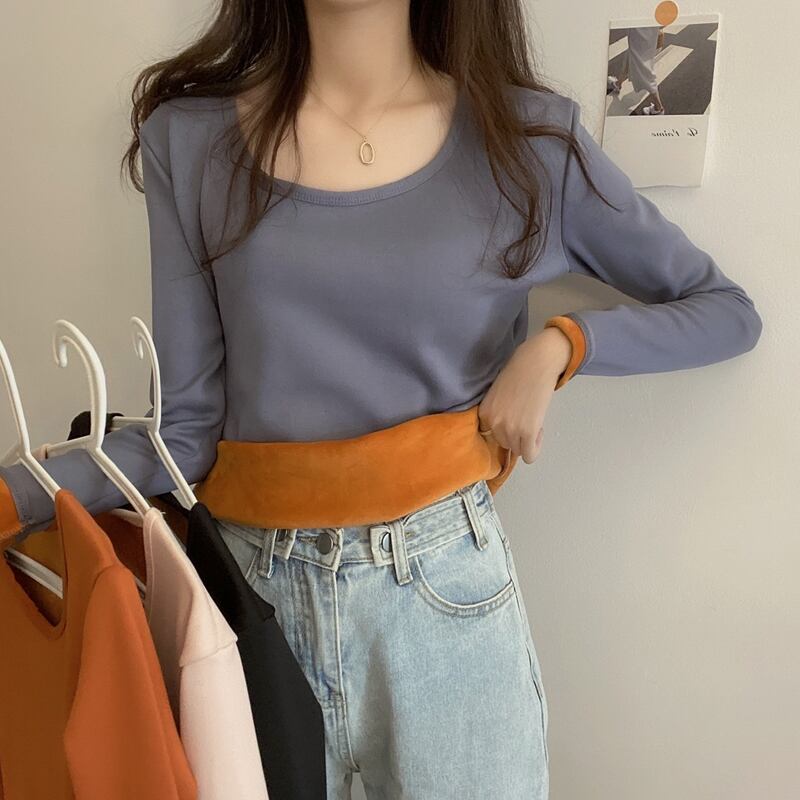 ベルベットサーマルスプリングオータムラウンドネックシャツ コート ロング 春物 秋物 Oネック 試着室55416489466