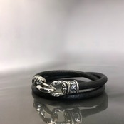PIPE HOOK LEATHER BRACELET / パイプフックレザーブレスレット