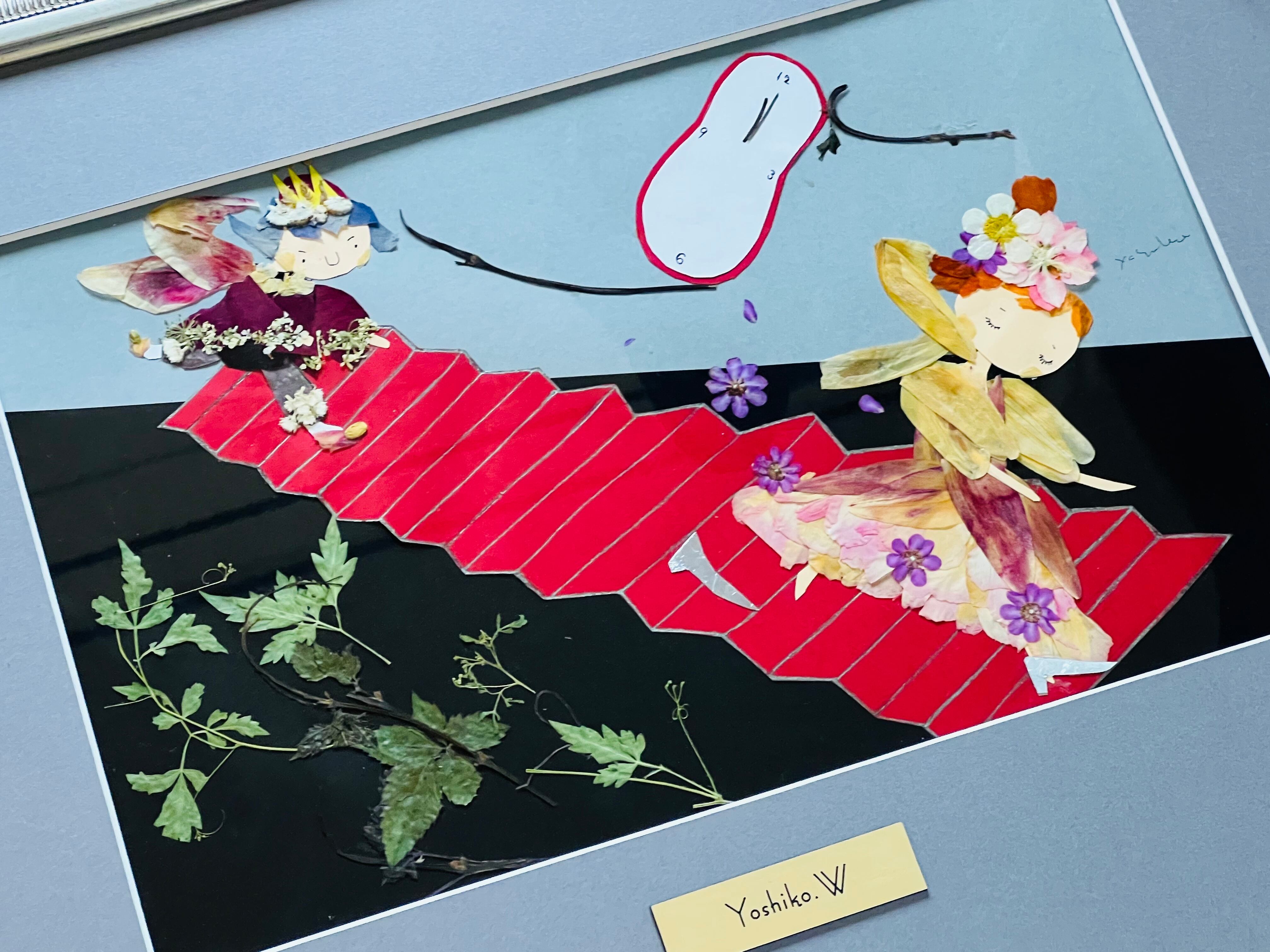 押し花 額 よみきかせおはなし絵本4「シンデレラ」（成美堂刊）挿絵