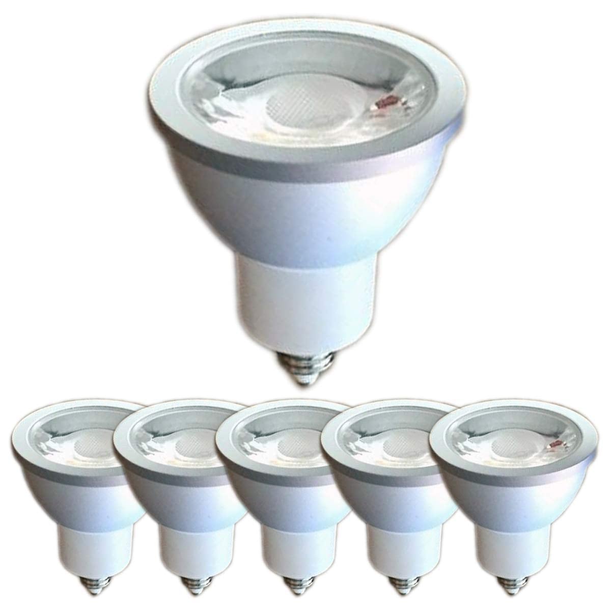 VIMLITE led電球 e11口金 電球色 調光器対応 6W スポットライトLED ハロゲンランプ50W~60W相当 密閉器具対応 6個セット (電球色(2700K), 本体銀(口金E11 調光))