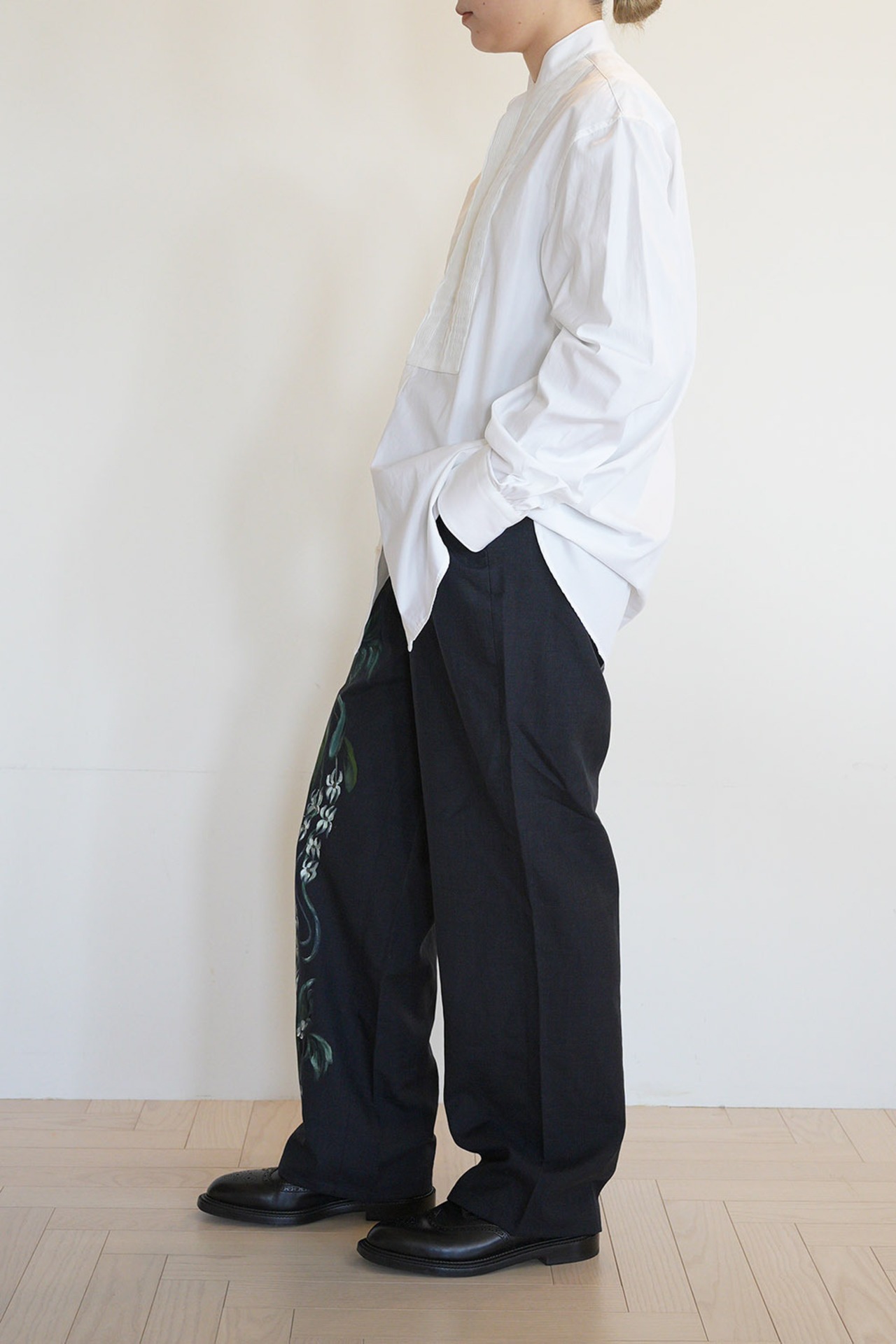 remake easy slacks pants-darkgray