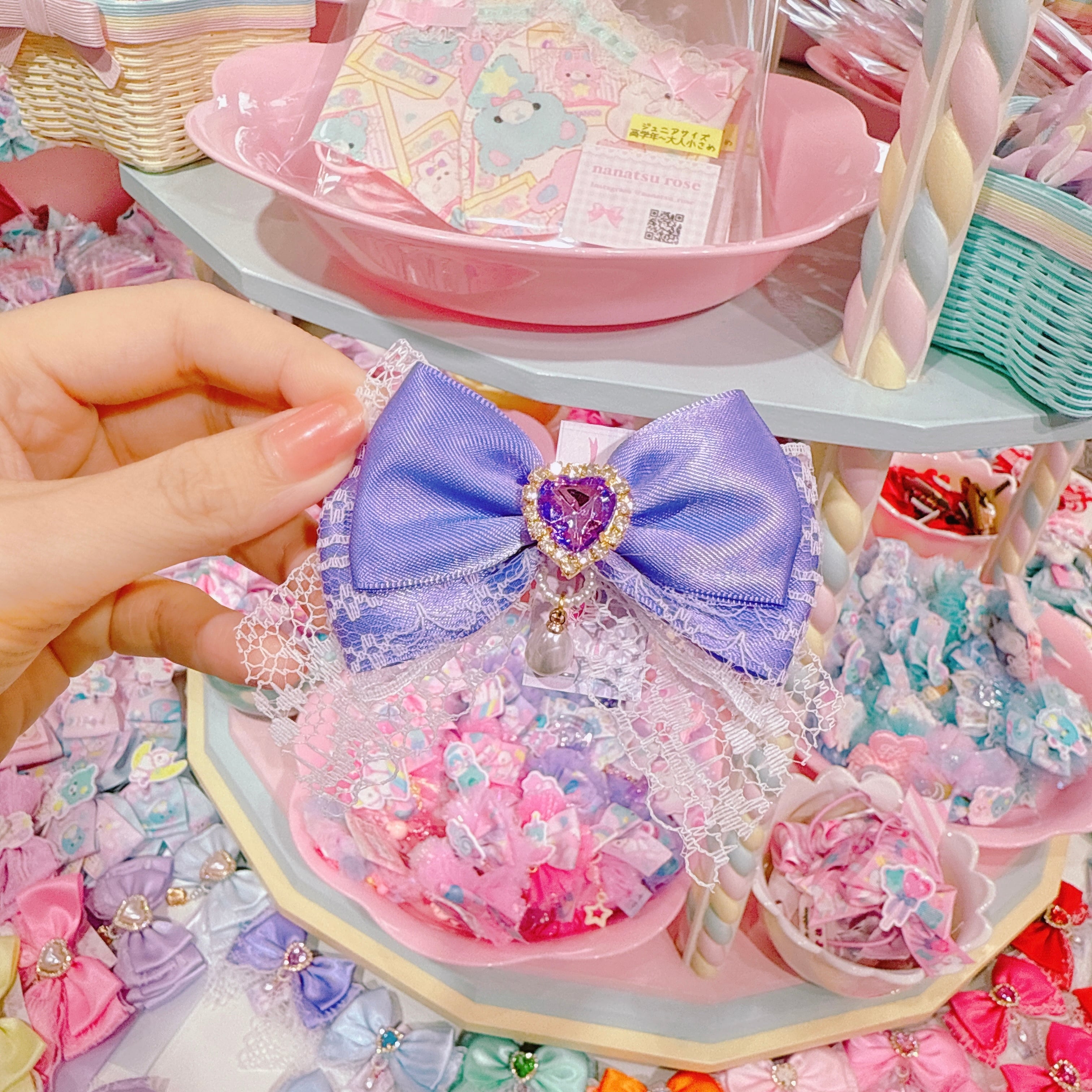 【F7】47-147推し色ヘアクリップ