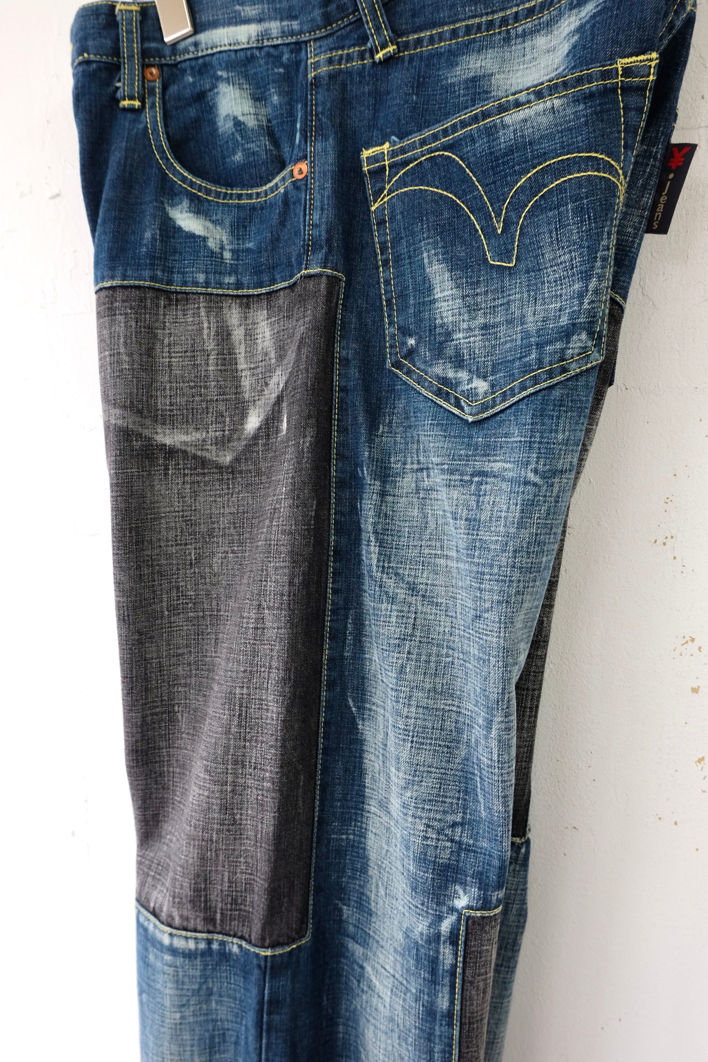 YEN JEANS by MICHIKO KOSHINO switching design denim pants | gamustore