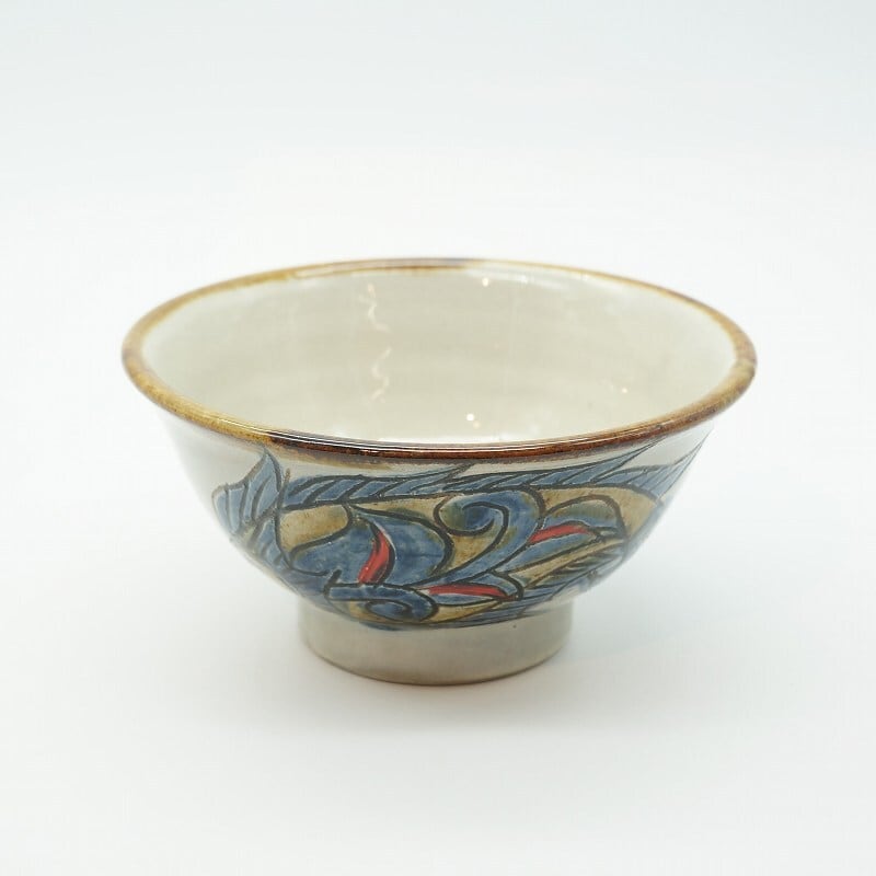 4.5寸マカイ（上物） 魚紋【金城陶器秀陶房】 | 沖縄の工芸品うぃー