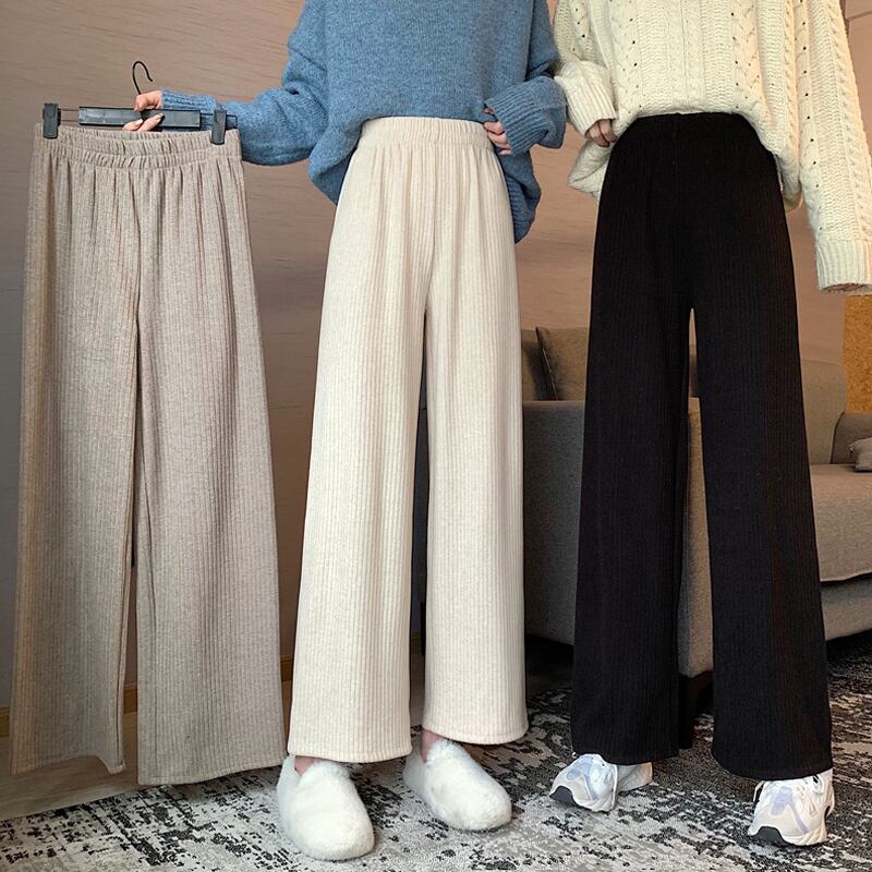 パンツ スプリングオータムハイウェスト薄手スタイルカジュアル かわいい 春物 秋物 試着室64038728363