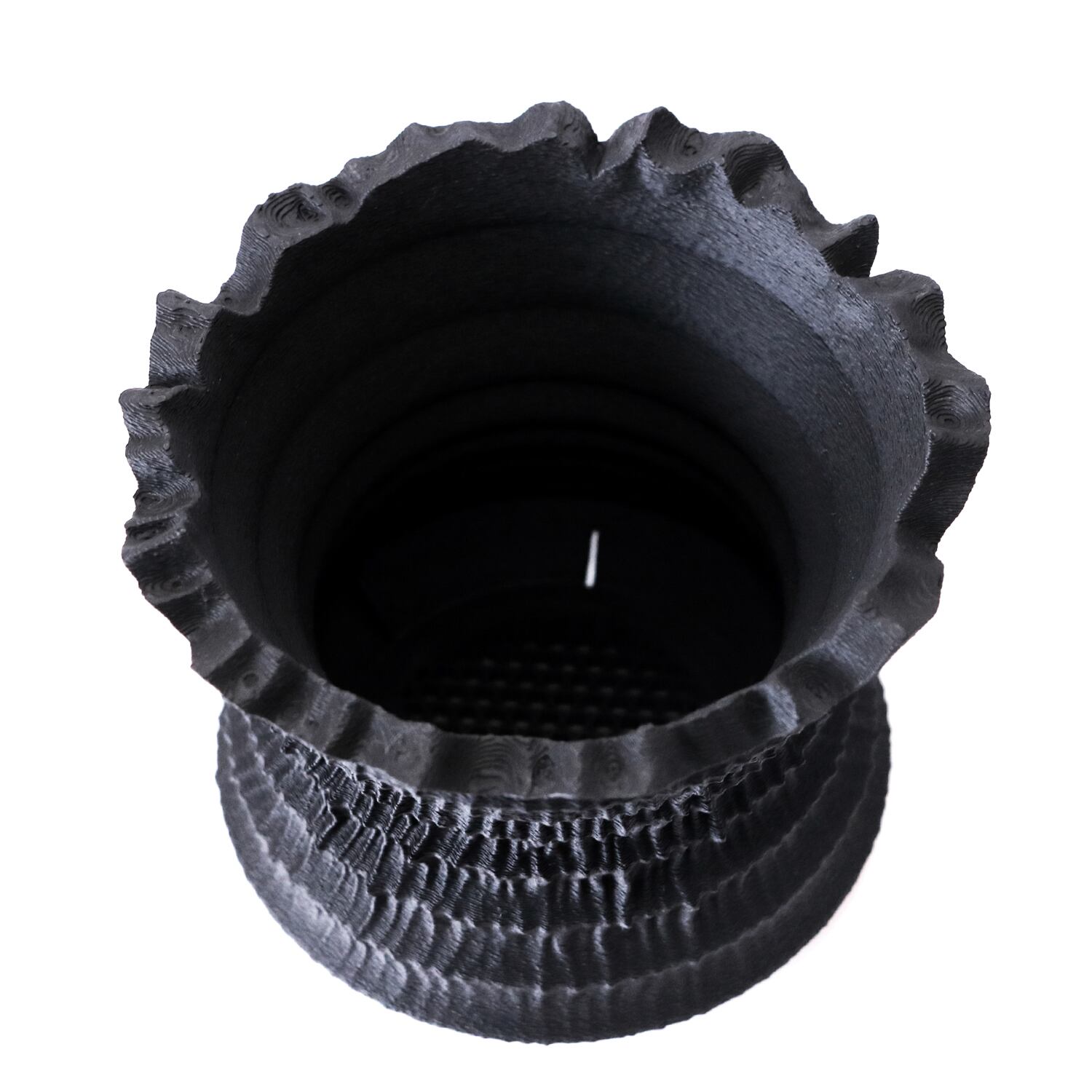 彫刻的な造形美を纏う3D植木鉢｜Adv-051-S (110×90)｜Shinogi cr Adv鉢