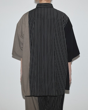 CONTROLLA+ multi  asymmetry short sleeve shirt