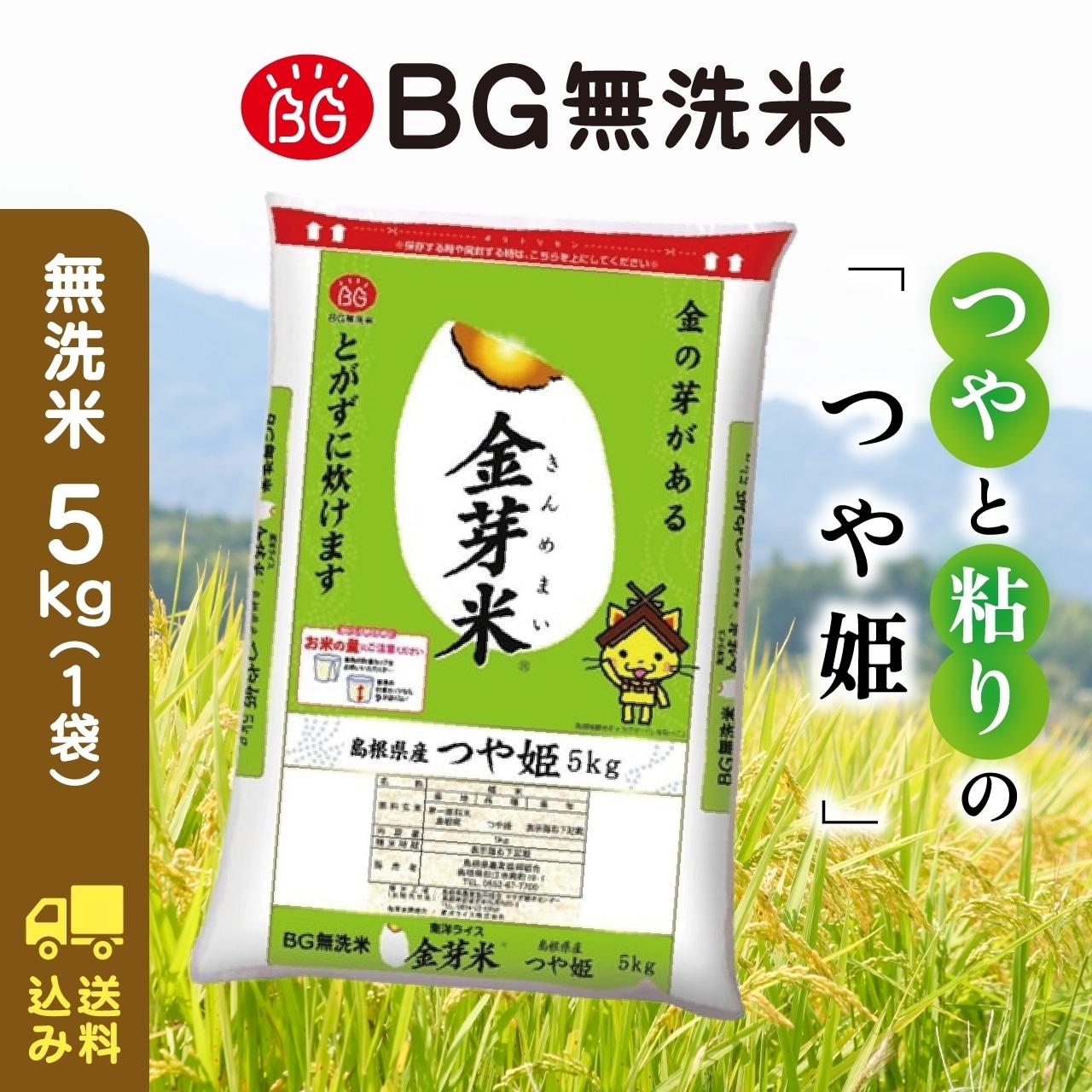 島根県産金芽米つや姫 5キロ 送料込み