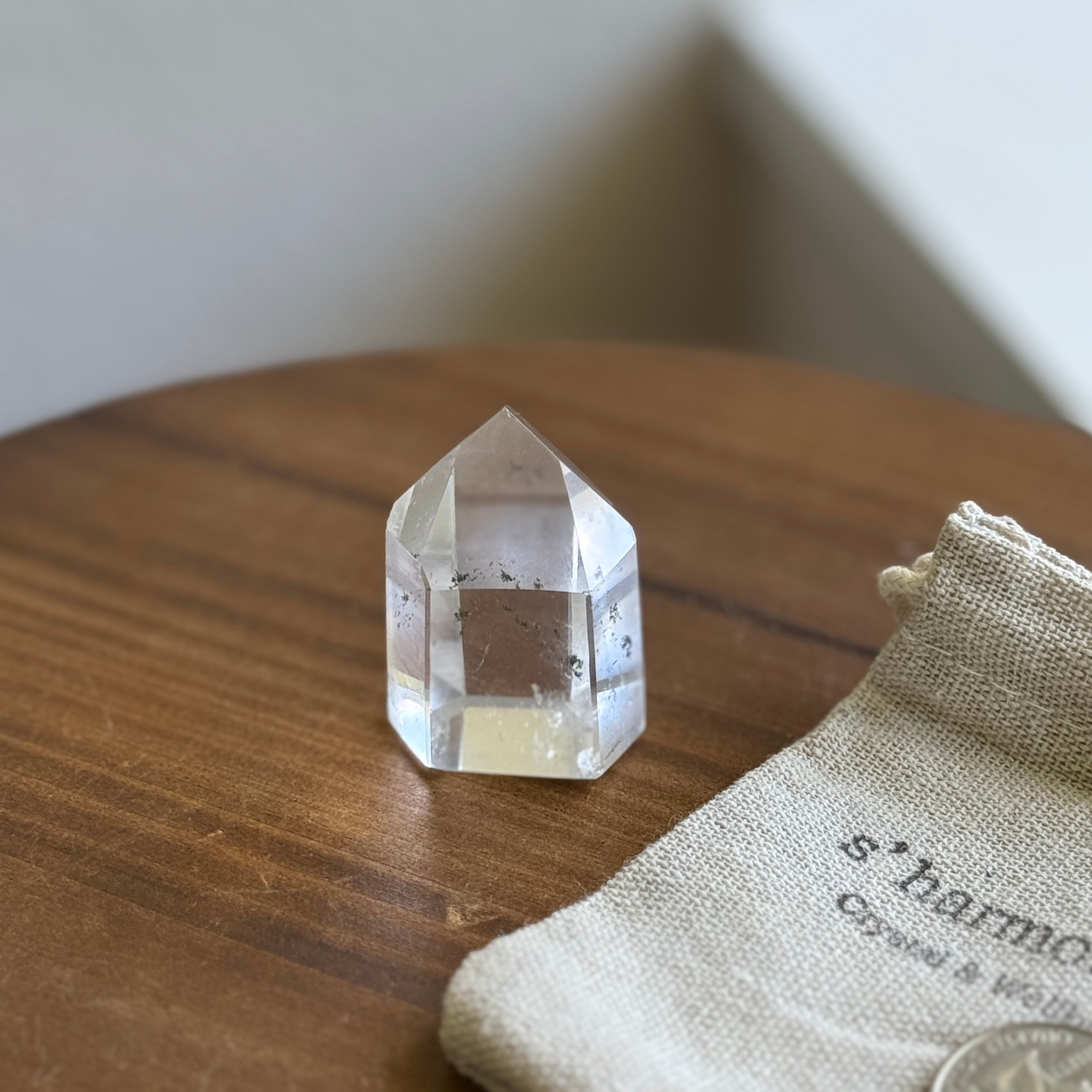 ブラジル産 水晶】ミニ ポイント タワー｜ロッククリスタル・一点もの
