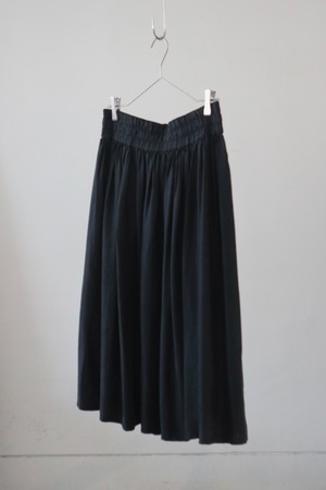 80s-90s Euro silk gathered skirt