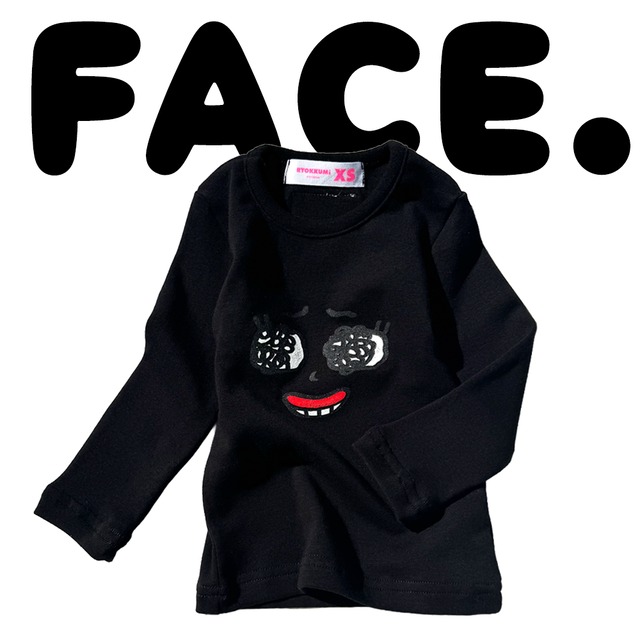 [受注生産] FACE SLIM T - Black