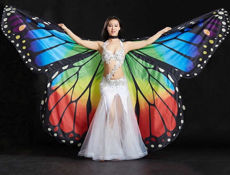ベリーダンス衣装蝶々のイシスウィングBQW004