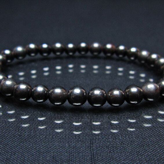 スギライト ブレスレット 6mm ブラックスギライト ブレス 一点物 メール便可 [M便 1/10] 111-45494