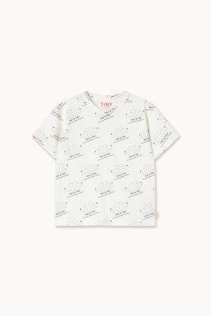 送料無料 tinycottons/TINY & TINY KNITTED TEE off-white