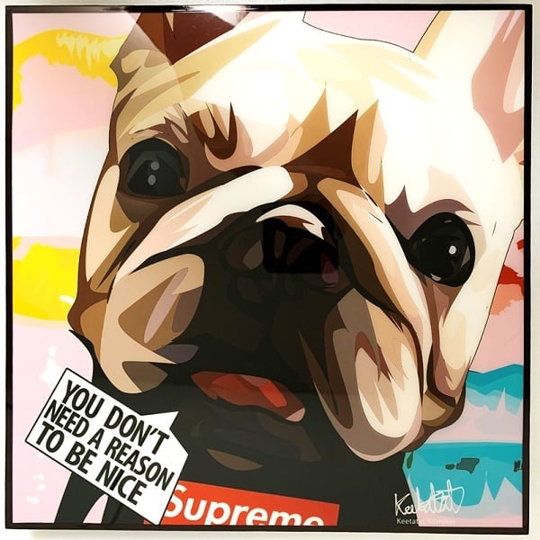 French Bulldog 4 フレンチブルドッグ / Pug パグポップアート