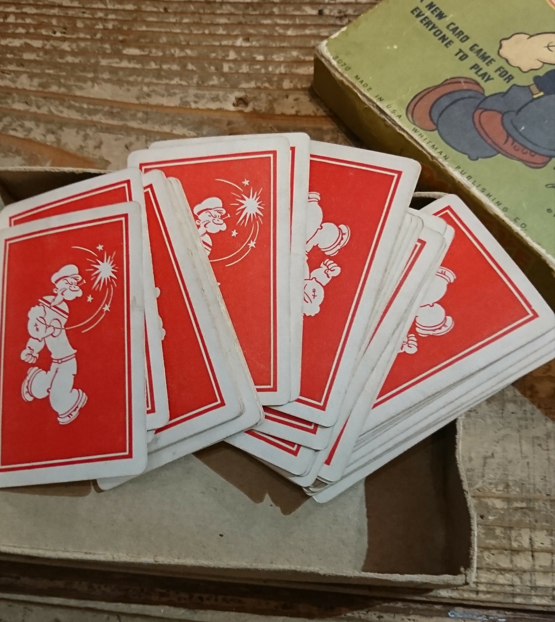 30s ヴィンテージ ポパイ カード ゲーム popeye card game 30s vintage popeye card game ヴィンテージ ポパイ カードゲーム