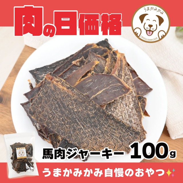 【肉の日】馬肉ジャーキー100g(27.9.30)