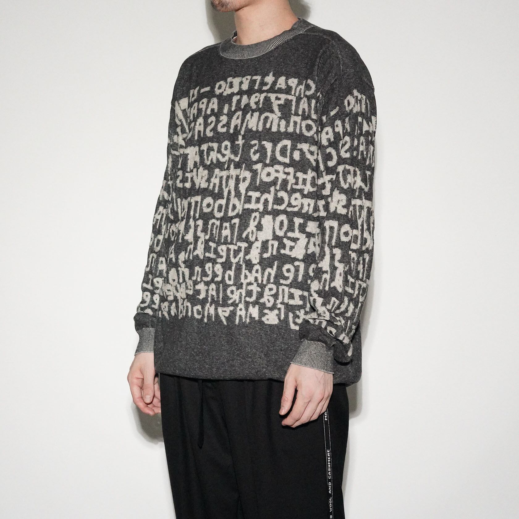 12G KNIT PULL OVER / COTTON×CASHMERE〈Grey〉 | No,No,Yes