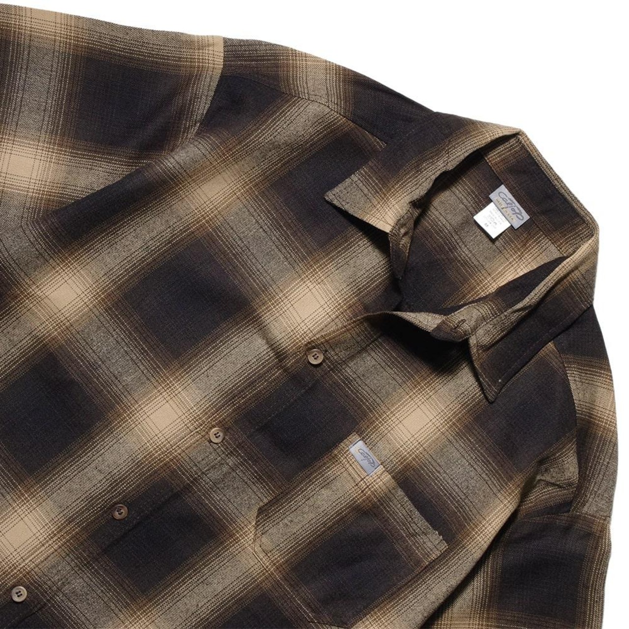 【CalTop(キャルトップ)】Made In USA OMBRE CHECK S/S SHIRT アメリカ製 オンブレチェック半袖シャツ