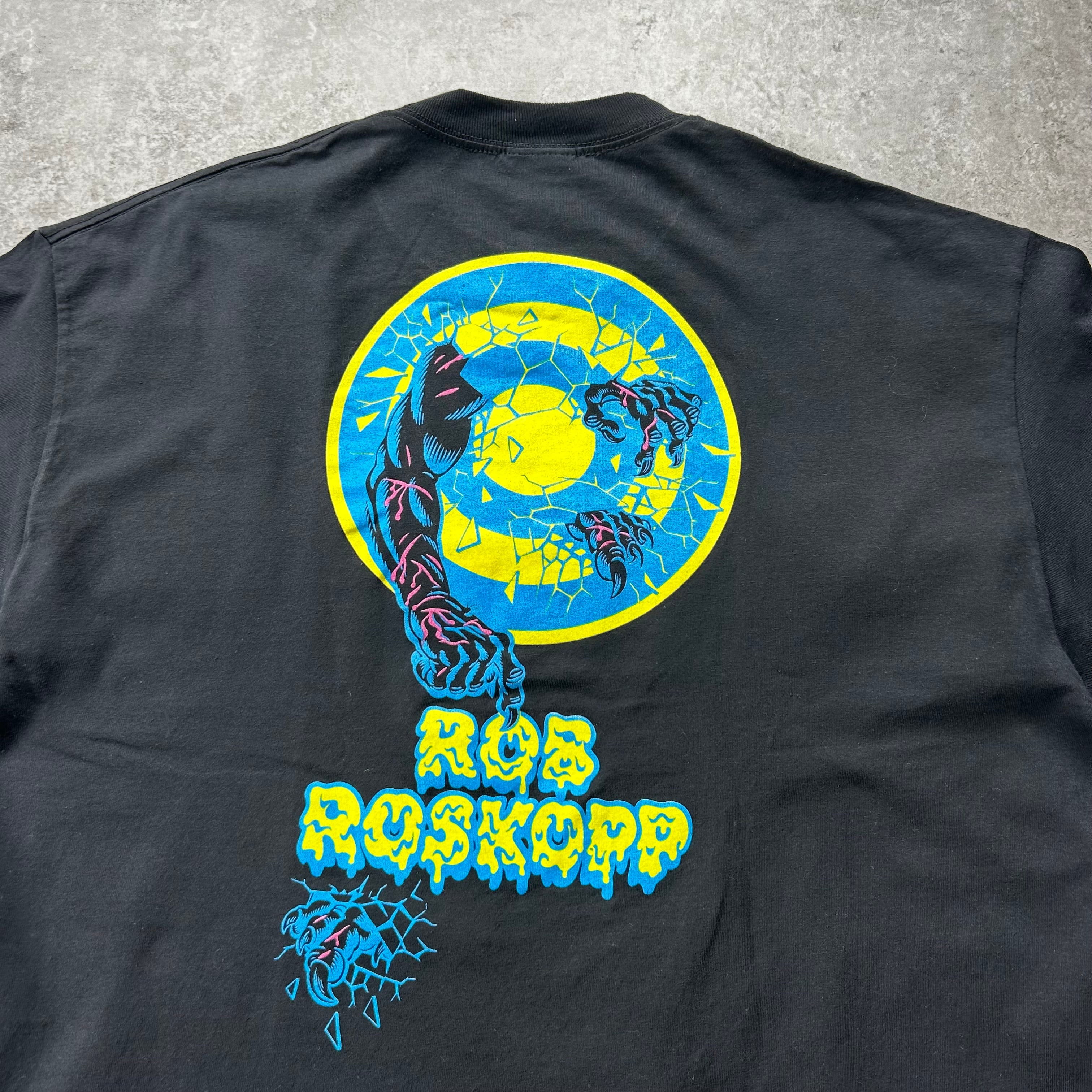 00s サンタクルーズ tシャツ NHSタグ ブラック XLロブロスコップ