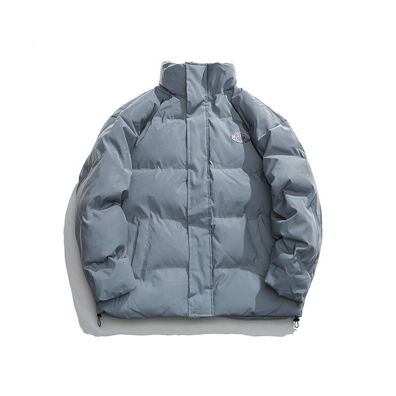 【新作】【送料無料】 Clothes Road Vintage Cardigan Youth Solid Color Stand-up Collar Blue Straight Hem Winter Zipper Side Slit Pocket Cotton-Alibaba ブルー コットン カーディガン ウィンター 冬物 ソリッドカラー ビンテージ hip6-161173312258829