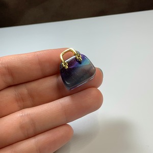 51.天然石とお出かけ☆フローライトカバン・バック