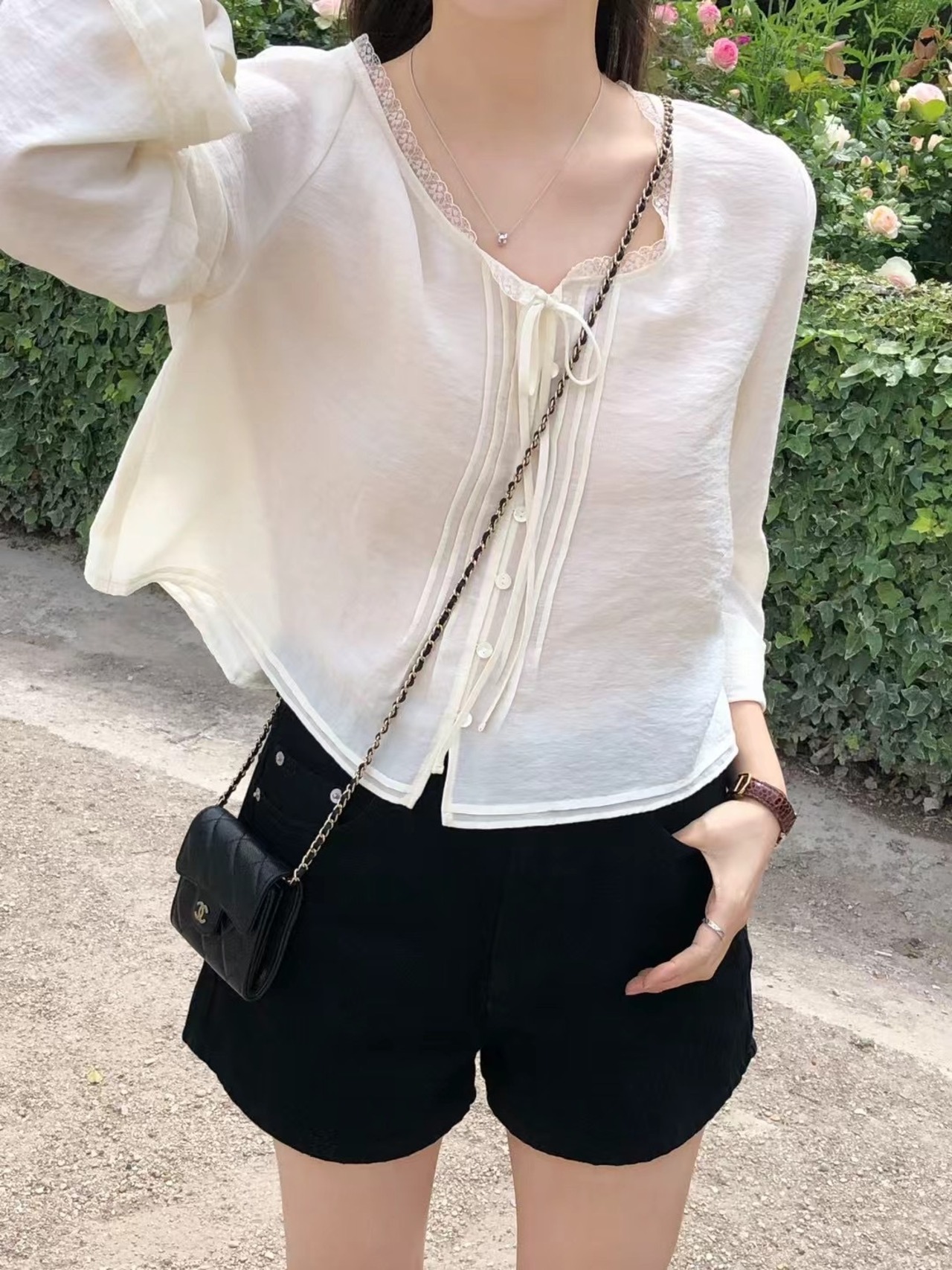 (予約) ounce / Palms blouse 2color