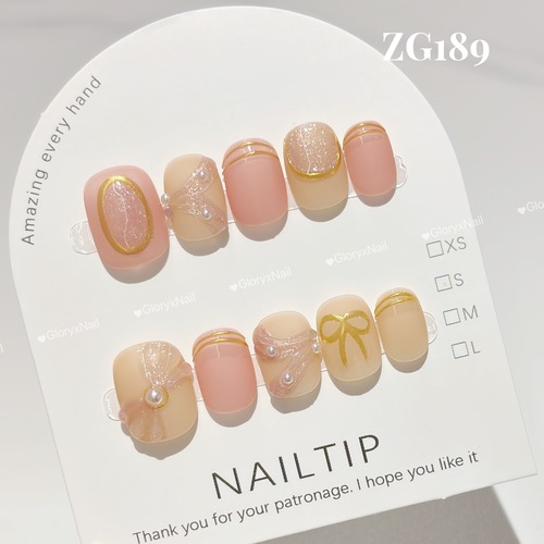 ZG189  ネイルチップ　サイズXS/S/M/L