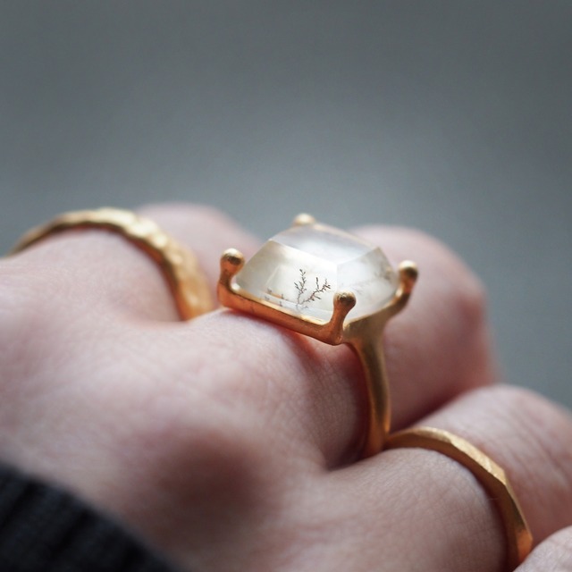 デンドリテッククォーツ リング