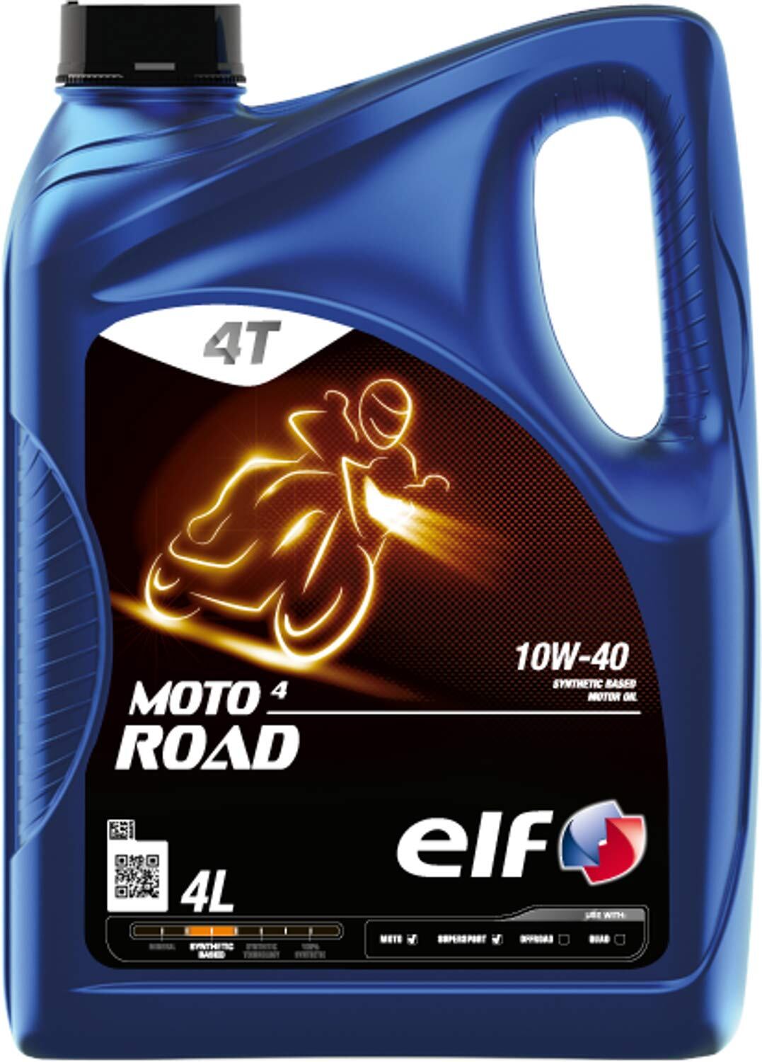 エルフ (ELF) エンジンオイル MOTO 4 ROAD 10W-40 バイク用 部分合成油