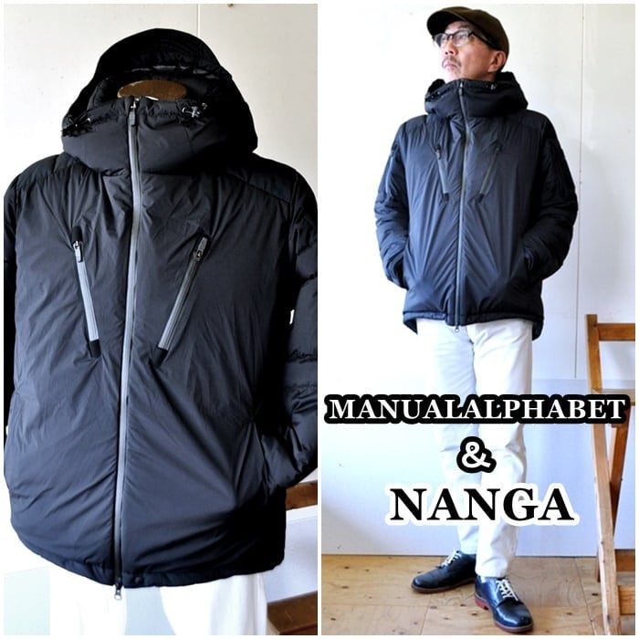 NANGA × Manual Alphabet コラボダウンジャケット