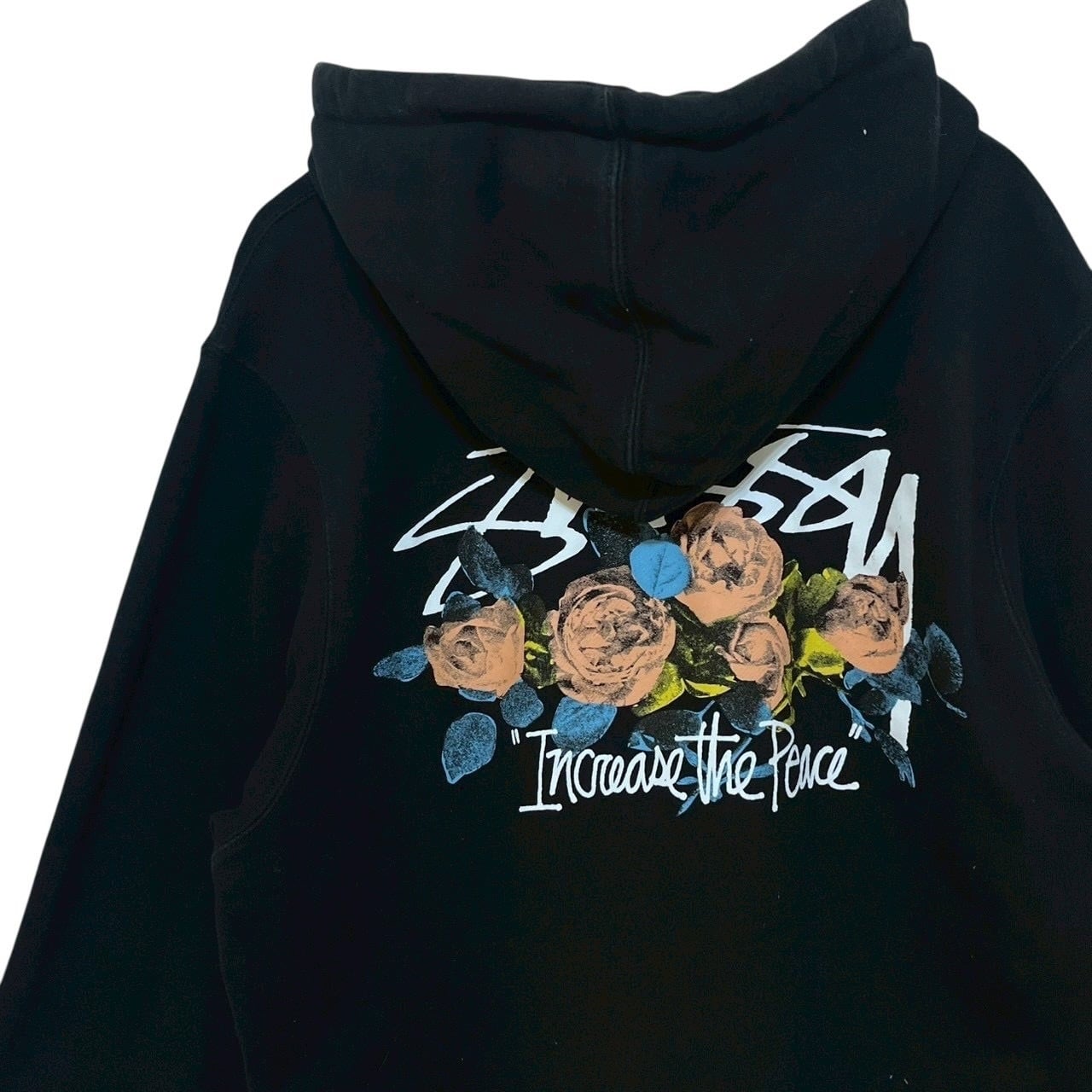 直販ショップ STUSSY ステューシー パーカー デカロゴ バックプリント 