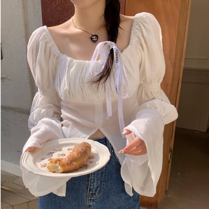 スタンダードレッドシャツ スタイルレディース ロング レトロ スクウェア ドラファッションホール61373435500