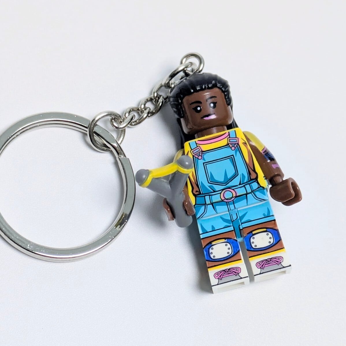 ★ブロックフィギュアキーホルダー★【 Stranger Things / ストレンジャーシングス 】 エリカ・シンクレア 〚アメリカン雑貨 アメトイ〛