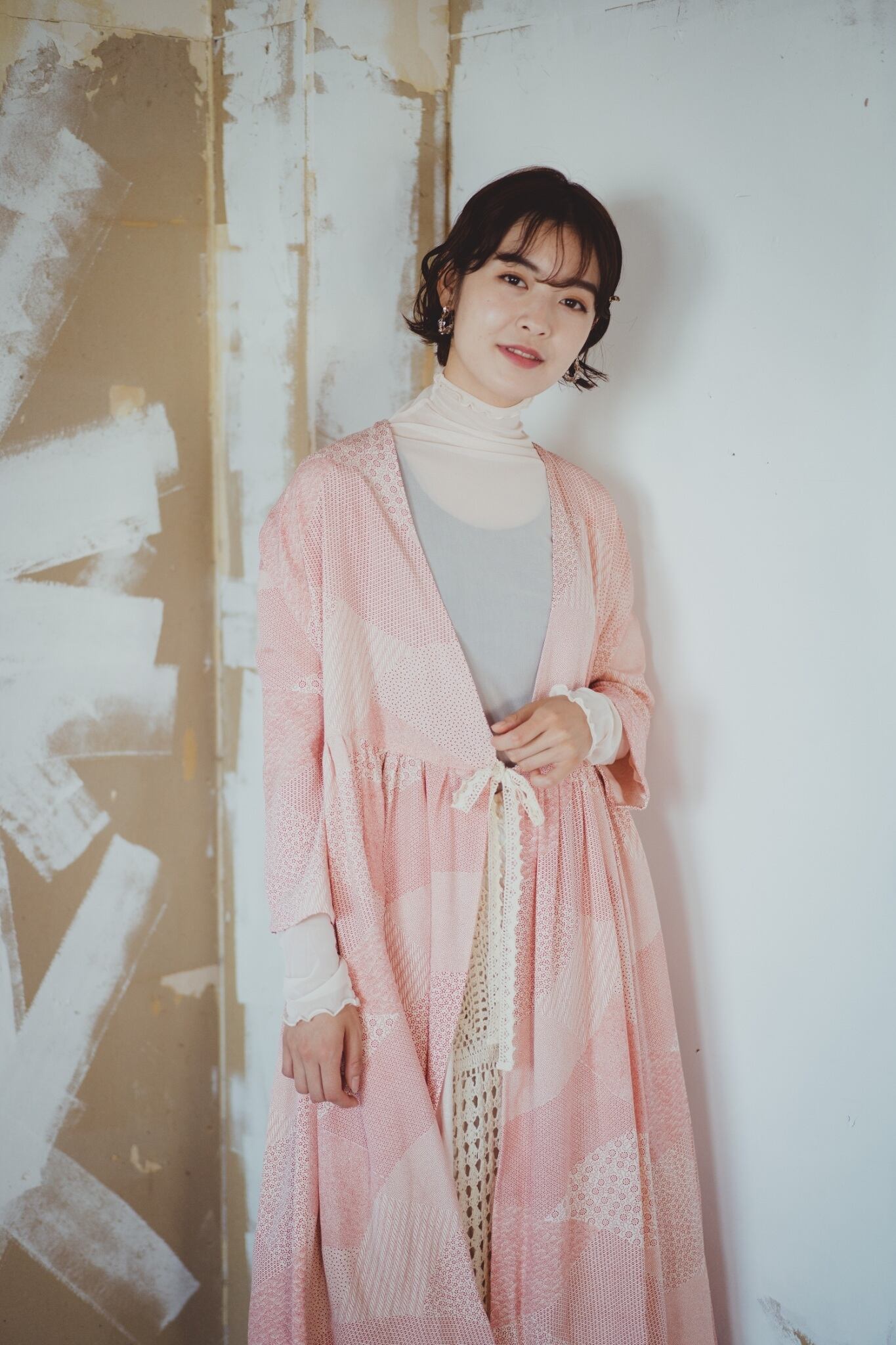 最終価格 着物リメイク 巻きワンピース ロングカーディガン | Acote 