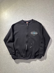 90s Harley-Davidson zip-up sweatshirt