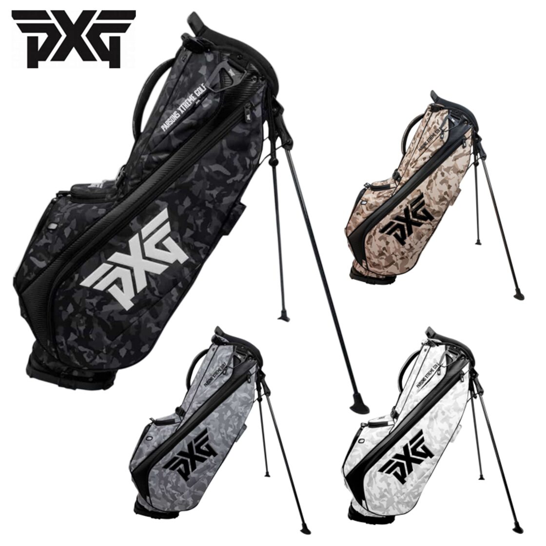 PXG キャディバッグ ゴルフバッグ 面倒くさ 黒