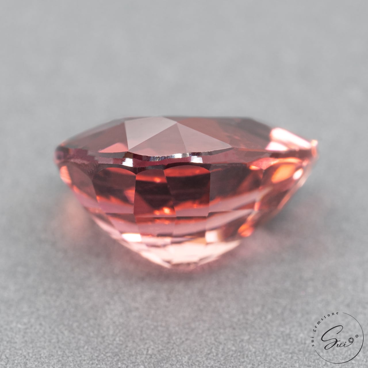 天然【非加熱】トルマリン・オレンジピンク 1.20ct 日宝協ソーティング