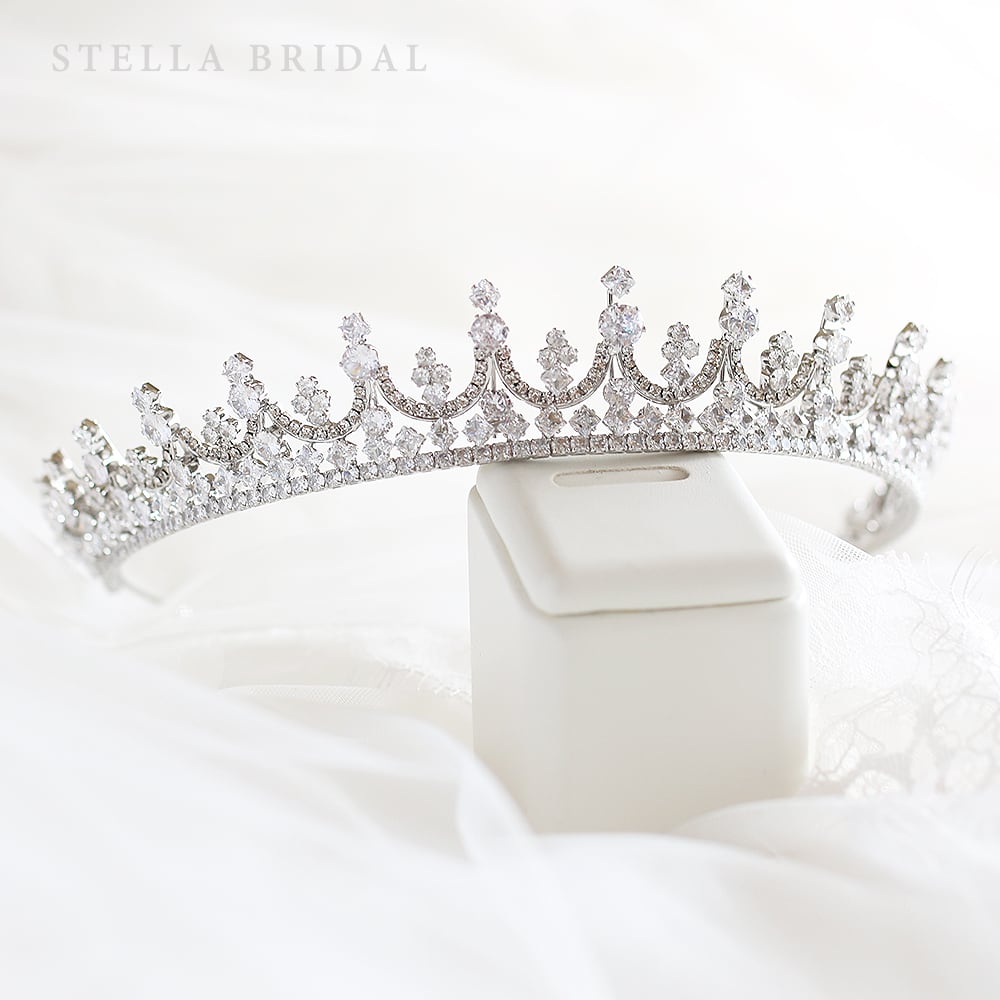 キュービックジルコニア ウェディングジュエリー ティアラ