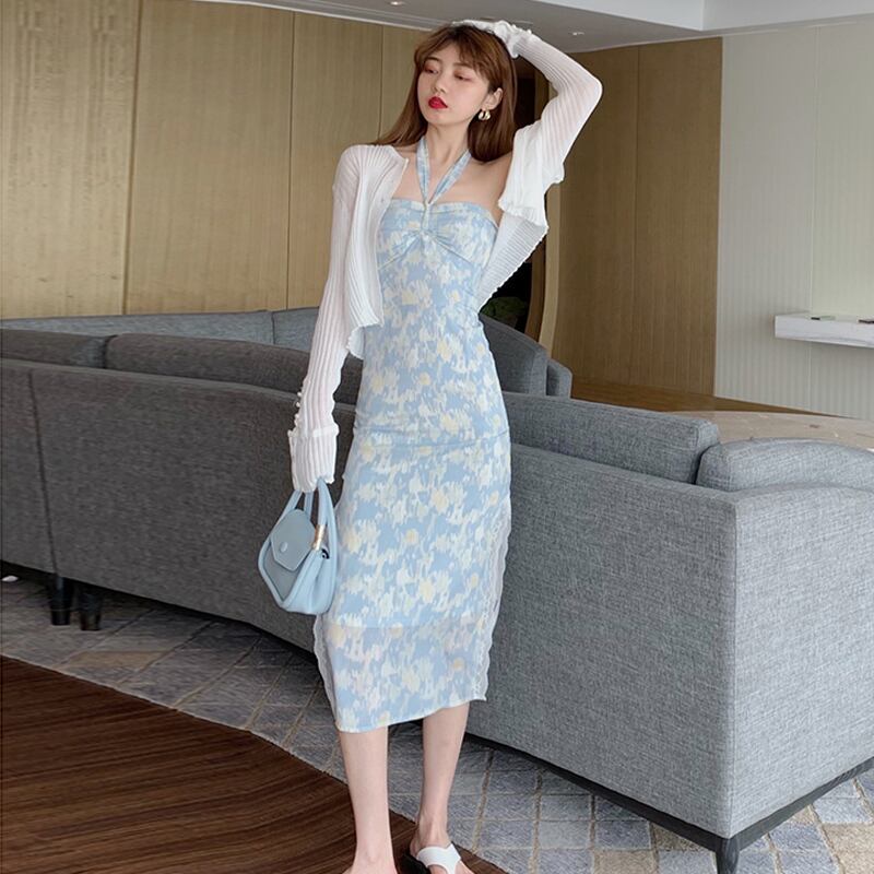 スタイルサマーニットカーディガントップス ドレス 夏物 ハンチェンe95809371887