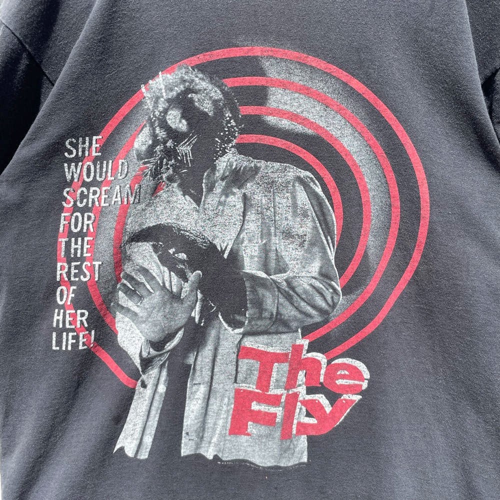 The Fly [The Fly --Made In USA] Vintage Movie Print T-shirt [1990s