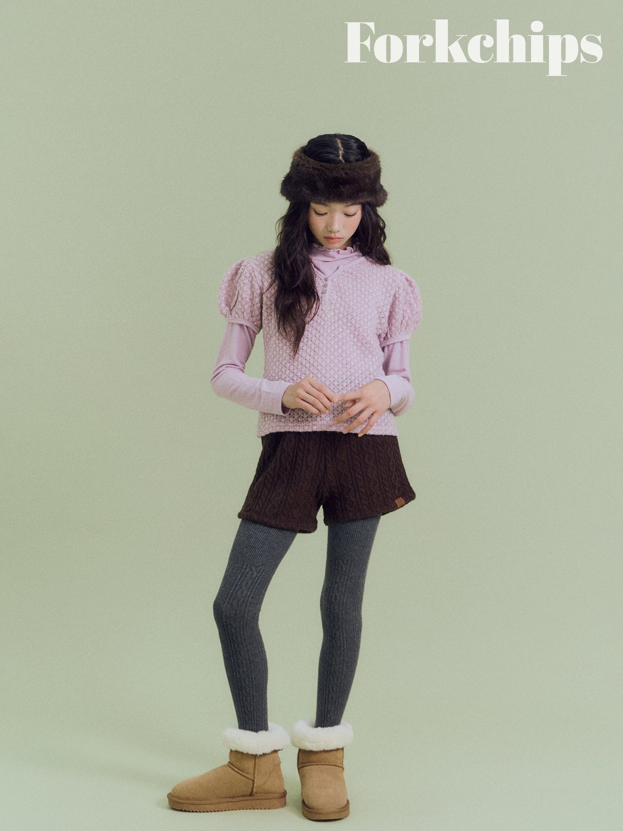 FORK CHIPS［取寄］berry turtle neck tee 26winter