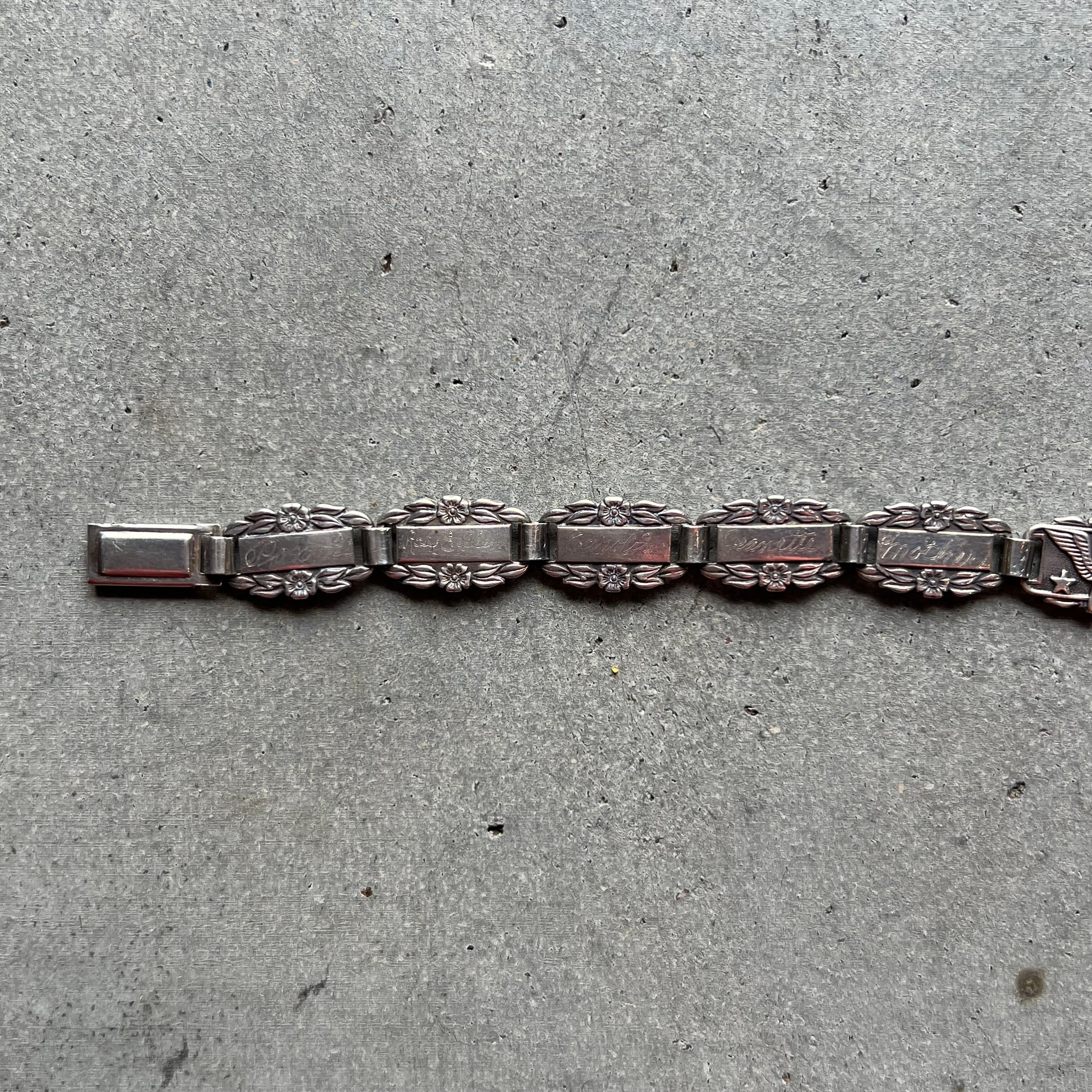 1940s WW2 USAAF SWEET HEART JEWELRY BRACELET | BUFF STOCK YARD