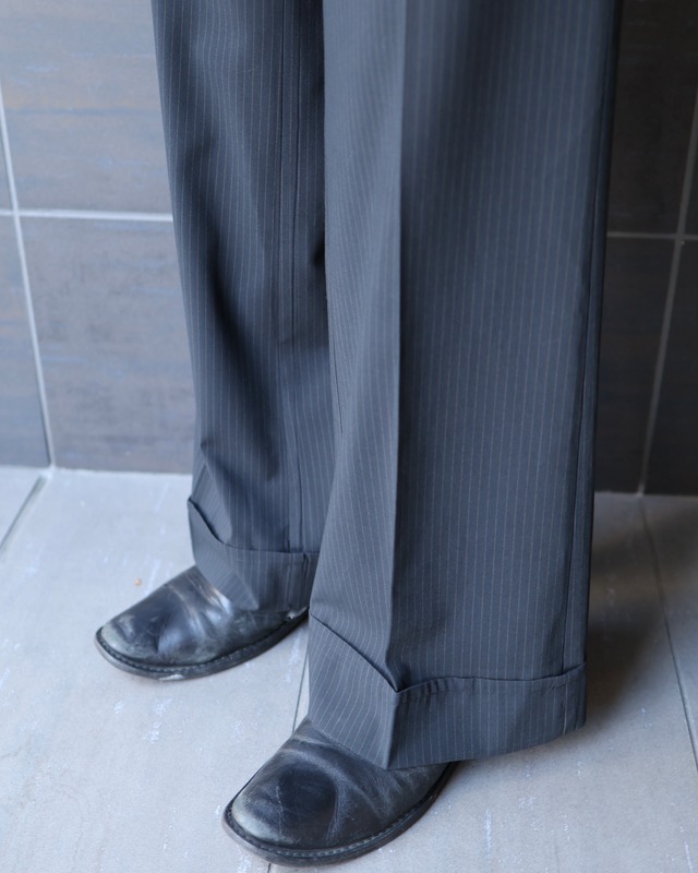 pinstripe double slacks
