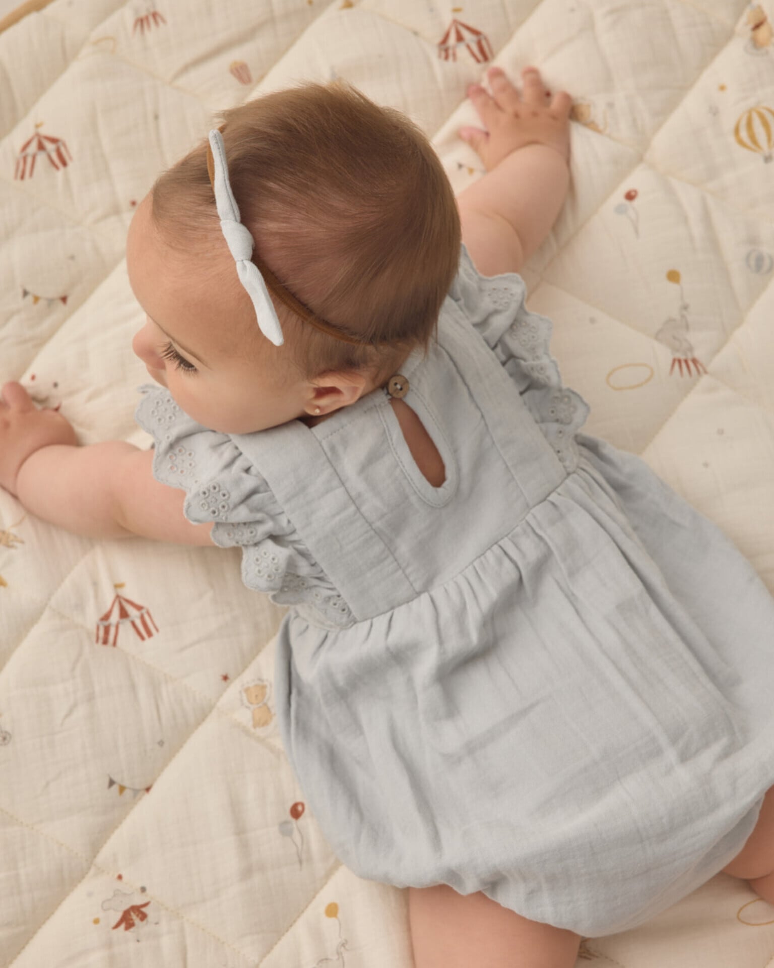 QUINCY MAE】NAOMI ROMPER / SKY | MOMENTS セレクトショップ・モーメンツ