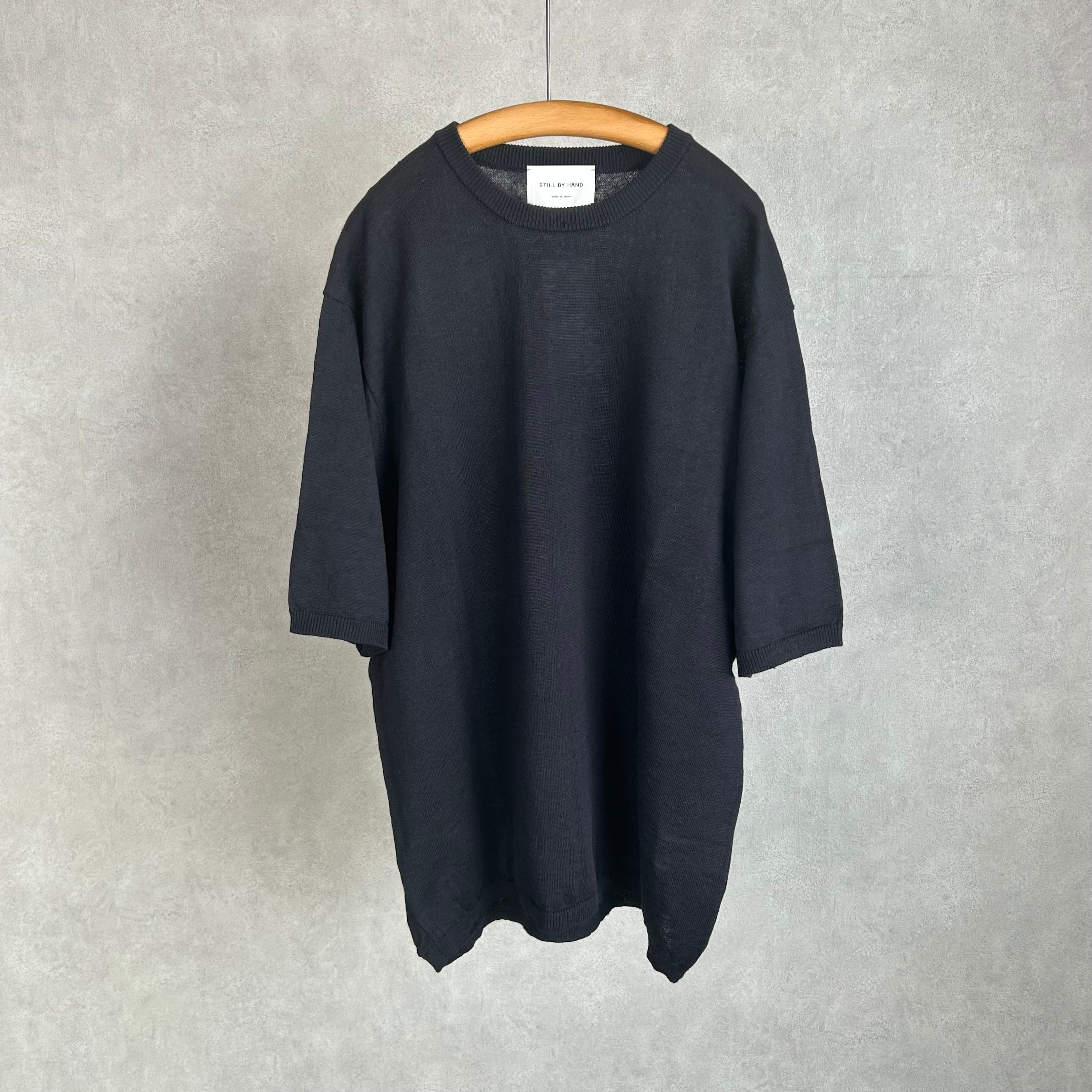 26SS STILL BY HAND リネン×コットンニットTee 26SS》【STILL BY HAND】LINEN COTTON KNIT TEE スティルバイハンド