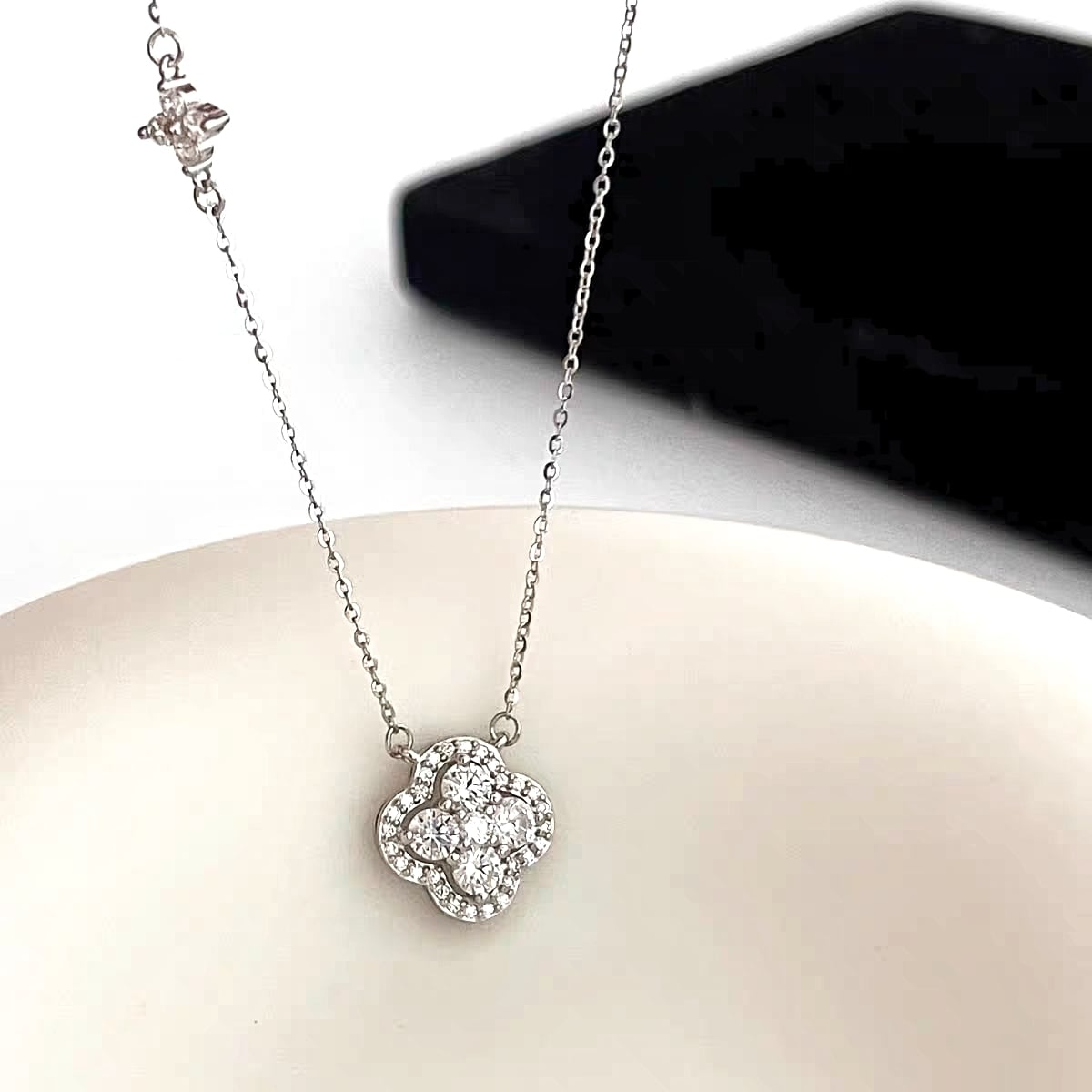 S925 clover silver necklace クローバーシルバーネックレス | Jewel Mii