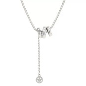 おしゃれ にっこり シルバー ネックレス