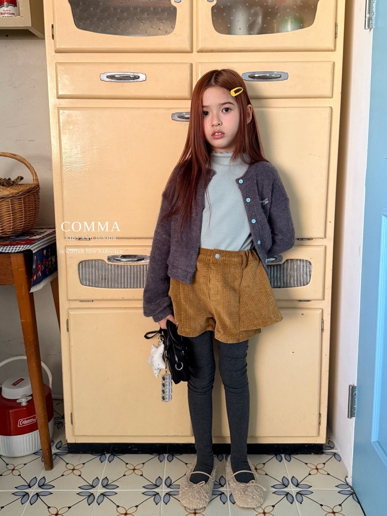 COMMA［取寄］embroidery cardigan 26winter